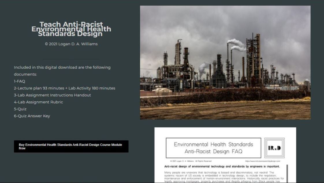 Teach Anti-Racist Environmental Health Standards Design Ethics