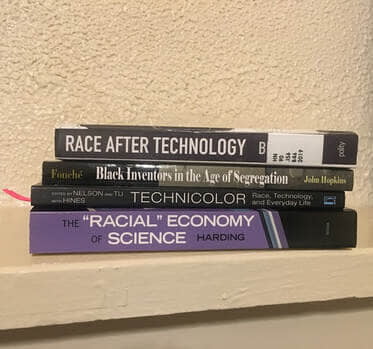 stack of book spines